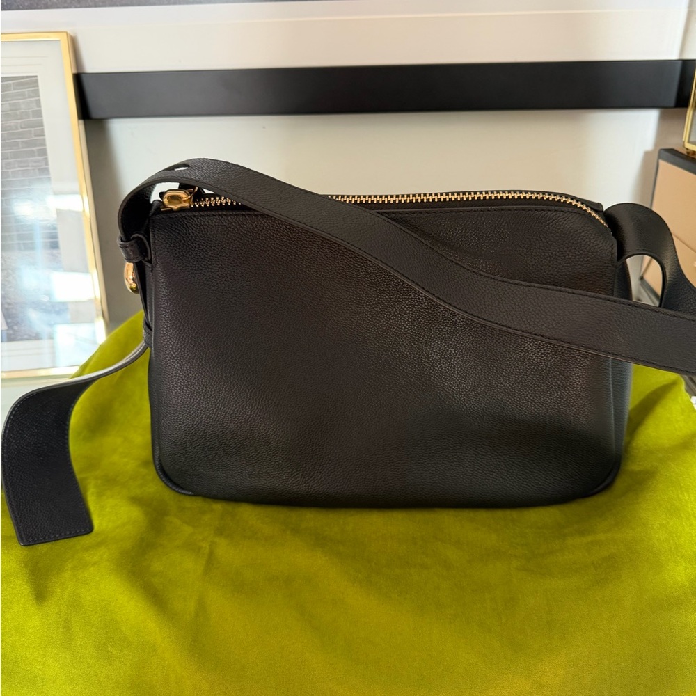 Tory Burch Black Leather Romy Shoulder Bag - Picture 13 of 13
